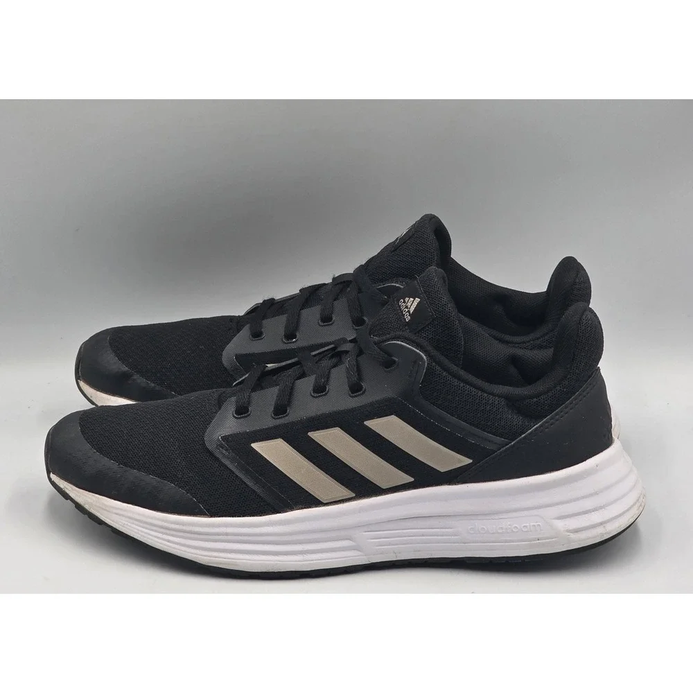 adidas Galaxy 5 Running Shoes GX4979 Black Champagne Women's 9.5